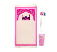 Vynetra Islamics Muslims Soft Children Prayer Mats Portable Travel Rugs NonSlip Printeds Worships Eid Gifts Muslims Children
