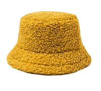 Vynetra Lamb Wool Plush Hats Solid Color Wide Brims Caps All-match Fall Winter Hat Bucket For Women & Men Unisex Wool Cap Fashion Solid Color Plush Autumn All-match Fall Hair Outdoor Trend