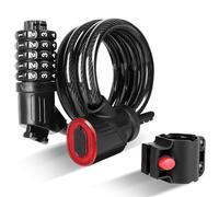 Vynetra Light Sensitive Cycling Charging Port Durability Steel Cable Night Cycling Enhancers Security Tool High Strength Bicycles Cable