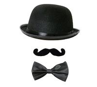 Vynetra Lightweight Magician Hats Bowtie For Women Men Thick Fabric Bonnet With Brim Felt Hat Cosplay Tools Womens Felt Hats With Brim Magician Mens For Women Large Head Black Hat Black