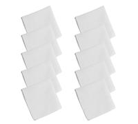 Vynetra Pack Of 10 Soft Cotton Handkerchiefs White Pocket Squares With High Absorbency And Durability For Student Dye Art Business Trip Handkerchiefs