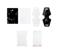Vynetra Pieces Marble Earring Necklace Card Earrings Packaging Display Cards for Store Jewelry at Home for Creative