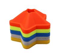 Vynetra Professional Football Training Equipment Star Cones Durability Markers Improve Passing Accuracy Drill Soccer Speed Training Markers