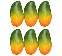 Vynetra Set Of 6 Food Exhibition Artificial Mangoes Convincing Mangoes Imitations Ornament For Food Displays And Arrangement