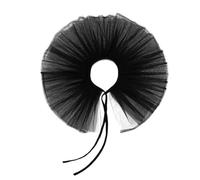 Vynetra Tulle Ruffled Collar Girls Vintage Sheer Victorian Lapel Medieval Cosplay Victorian Shawl Collar Clown Blouse Men