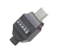 Vynetra USB 3.1 Type C Male Connector 5Pin/4Pin Adapter Solderless Head Feature Black Housing For Data Cable Repair C Male Plug