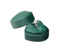 Vynetra Wedding Green Flannelette Small Box Jewelry Packaging Box Peach Heart Single Double Box Fashion