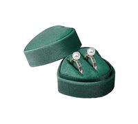Vynetra Wedding Green Flannelette Small Box Jewelry Packaging Box Peach Heart Single Double Box Fashion