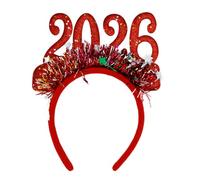 Vynetra Year Of 2026 Glittering Hairband For Adult Kids Adjustable Hair Hoop Festival Head Accessory For Holiday Event Adjustable Headbands For All Age