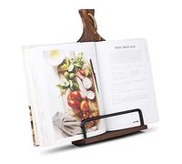 VYNOPA Wood Cookbook Stand Adjustable Recipe Book iPad Rustic Holder Thanksgiving Day Christmas Gift for Grandma, Mother, Women