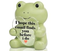 VYNWPDFLI I Hope This Email Finds You Before I Do Frog Figurine, Funny Gift for Coworker, Humorous Desk Decor for Office Team, Small Resin Collectible for Office Home, LSW10