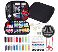 VynyQoo 90 Piece Sewing Kit with Portable Case for Travel and Emergency | Compact Needle And Thread Set With Essential Sewing Accessories For Adults Beginners Travellers And Quick Clothing Repairs
