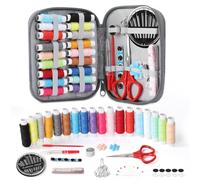 VynyQoo 90 Piece Sewing Kit with Portable Case for Travel and Emergency | Compact Needle And Thread Set With Essential Sewing Accessories For Adults Beginners Travellers And Quick Clothing Repairs
