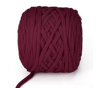 VynyQoo Tshirt Yarn for Crocheting, Crochet Yarn 105m 300g, Chunky Knitting Yarn, Width 2cm Elastic T-Shirt Yarn for Beginners to Crochet Bag, Blanket, Basket, DIY Projects, Home Decor (Burgundy)