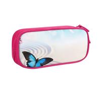 VYONNE Pouch for School Office Supplies Zen Design Butterfly Big Capacity Pen Case Large Capacity Pencil Bag for Students Stationery Pencil Box Desk with Smooth Zipper Portable Pencil