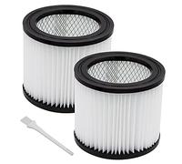 Vypart 90398 HEPA Replacement Filter Small Cartridge Vacuum Filter Pack of 2 Fit for Shop-Vac 90398, 9039800, 903-98, 903-98-00 Wet and Dry Vacuum (2 Filters+ 1 Brush)