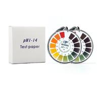 Vyqrx 2pcs PH Test Strips Kit - Accurate Universal Litmus Paper for Water, Soil, Urine, Saliva - Full Range 0-14 pH Testing Strips Roll (2 Rolls, Total Length 10m) for Aquarium, Hydroponics, Lab (2)
