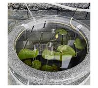 Vyrata Customizable Round Fish Tank Cover, Folding Flip-top Aquarium Anti-Jumping Lid with Hole, Profect Fish From Jumping Out Protect Cat(31.5"/80cm)