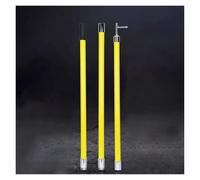 Vyrata High-voltage Insulated Disconnecting Rod, Electrician Tools Firefighting Insulated 10kV 35kV 110kV 220kV Detachable Pole, Yellow (5-Section16.4ft/197/5m)
