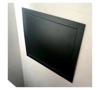 Vyrata Metal Access Door, Aluminum Frame Inspection Doors Galvanized Panel Waterproof Dustproof, for Electrical Shaft Pipe Alarm Wall Inspection Hatch(Black,500x500mm(20x20in))