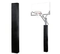 Vyrata Padded Column Covers for Basketball Courts, Tall Gym Pole Padding Square Beam Wrap, Heavy Duty Safety Pole Pads for Player Protection(Black,H-6ft 5"x5")