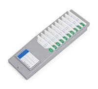 Vyrata Retractable Time Card Holder Cards, Plastic Time Card Rack Wall-Mounted Attendance Time & Payroll Recorder(25Pocket)