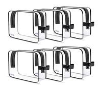 VYRL Clear Makeup Bag -, Medium, Pack of 6