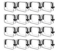 VYRL TSA Approved Toiletry Bag - 2PCS, Quart-Sized 3-1-1 Liquid - Unisex Premium & Water-Resistant Clear Makeup Bags with Heavy Duty Zippers - Ideal Companion for Travel, Camping & More, Black, Pack
