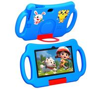 Vyrolina Kids Tablet PC 7 inch Android 12.0 for Toddler, 4GB RAM 32GB ROM Bluetooth IPS Screen Parental Control Iwawa APP Dual Camera Shockproof Case for Educational Games (Blue)