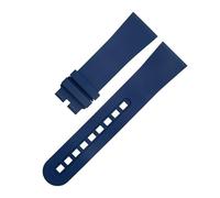 VYSLZ For Blancpain Strap Fifty Fathoms 5000 5015 Black Watch Belt Bracelets Replacement 23mm Fluorous FKM Rubber Soft WatchBands(Blue)