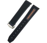VYSLZ For Omega Sxwatch Speedmaster 007 Seamaster 300 AT150 Silicone Watch Strap 21mm Silicone Watch band(Orange pointed,21mm)