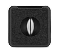 VYSLZ Professional 4-in-1 Cigar Cutter Tool, Precision V-Cut and Flat Clipper with Foldable Holder, Artistic Patterned Metal Accessory, Multi-Functional Handheld Tool(C)