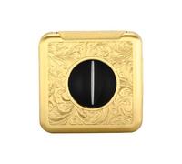 VYSLZ Professional Metal Cigar Cutter, Precision V-Cut Guillotine with Deep Wedge Design, Portable Pocket Clipper, Modern Desktop Accessory with Gift Box(B)