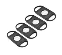 VYSLZ Stylish and Minimalist Cigar Cutter, Portable Stainless Steel Round Cigar Scissors.(BLACK-4PCS)