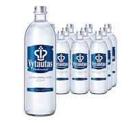 VYTAUTAS Sparkling Natural Mineral Water 750 ml glass bottles Pack of 12 For Maximum Hydration Full of Essential Minerals such as Calcium, Magnesium, Functional Water, High Mineralization