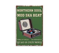 vyte Northern Soul Mod Ska Beat Vintage Wall Art Decor House Plaque Poster Poster Decorative Painting Canvas Wall Posters And Art Picture Print Modern Family Bedroom Decor Posters 08x12inch(