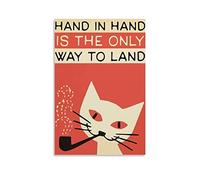 vyte TOCMANE The Cure Love Cats Poster Poster Decorative Painting Canvas Wall Posters And Art Picture Print Modern Family Bedroom Decor Posters 12x18inch(30x45cm)
