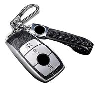 VYTOGEY TPU Leather Patterned Car Key Shell Case Cover for Mercedes Benz A C E G S Class AMG GLK GLA GLC GLE GLS GT SL SLC SLS SLK etc. (BZ -B-blue)