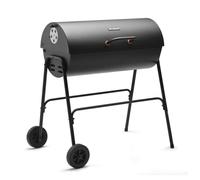 Vytronix Big Smokey Charcoal BBQ Portable Barbecue Smoker Non-Stick Grill Warming Rack in Black | Size: 1 Pack Vytronix Black 1 Pack