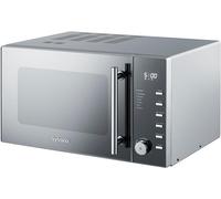 VYTRONIX VY-C900M 900W Digital Microwave Oven | Freestanding Microwave with 5 Power Levels, Clock & Timer Function | Silver Microwave with Mirrored Front, 25 Litre Capacity