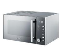 VYTRONIX VY-C900M 900W Digital Microwave Oven | Freestanding Microwave with 5 Power Levels, Clock & Timer Function | Silver Microwave with Mirrored Front, 25 Litre Capacity