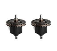 VYUHAksZ 2Pcs All Metal Front Rear Differential, For Traxxas Slash 4X4 VXL Stampede Rustler Remo HQ727 1/10 RC Car Upgrade Parts(Color:Black)