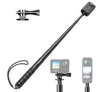 VYVIYON 130cm Invisible Selfie StickInvisible Selfie Stick,1/4" Extended Monopod Pole with Adapter Compatiable with Insta360 Sports Camera and DJI Action Camera Wrist Strap Included