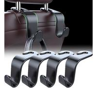 VYWPTOWSX 4 Pcs Car Headrest Hooks for Volvo C30 2006 2007 2008 2009 2010 2011 2012, Storage Hooks Seat Back Headrest Purse Bag Hanger Multifunctional Accessories