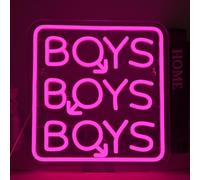 VYXIN Boys Boys Neon Schild, Bar Open Neon Schild,Lgbt Lgbtq Leuchtschild Bar,Mann Höhle Club Leuchtschild LED Zeichen für Geschäftsfenster Pub Open Zeichen Dekor Geschenke