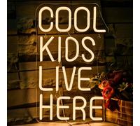 VYXIN Cool Kids Live Here Neon Sign for Wall Decor,Neon Light for Bedroom Bar Man Cave Kids Room Wall Art Decor
