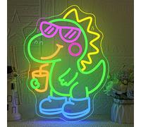 VYXIN Dinosaur Neon Light Sign,Little Dinosaur Neon Sign,Led Signs Suitable for Decorating Places Such As Playroom,Game Room,Bedroom,Kid's Room,Family Room,Gift for Children