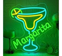 VYXIN Margarita Neon Sign Dimmable Cocktail Neon Light for Cocktail Bars | Margarita Letter Neon Light Sign 5-Level USB LED Sign, Cocktail Neon Wall Light Wall Decor for Lounge,Restaurant,Garden,Party