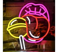 VYXIN Tongue Candy Neon Sign For Wall Decor,Neon Light for Candy Shop Man Cave Bedroom Party Wedding Lollipop Store Decorations
