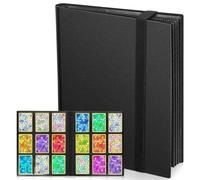VYYTYYA Trading Card Binder，24 Sheet 432 Pocket Card Folder, Side-loading Card Album with Elastic Strap, Waterproof Double-sided Card Booklet for Pokemon,Yu-Gi-Oh,MTG,Sports Cards,Game Cards (black)
